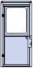 Lower Door Small - ROUGH OPENING HEIGHT: 86 1/4"-107" / WIDTH: 42"