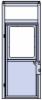 Lower Door Medium - ROUGH OPENING HEIGHT: 107"-123" / WIDTH: 42"