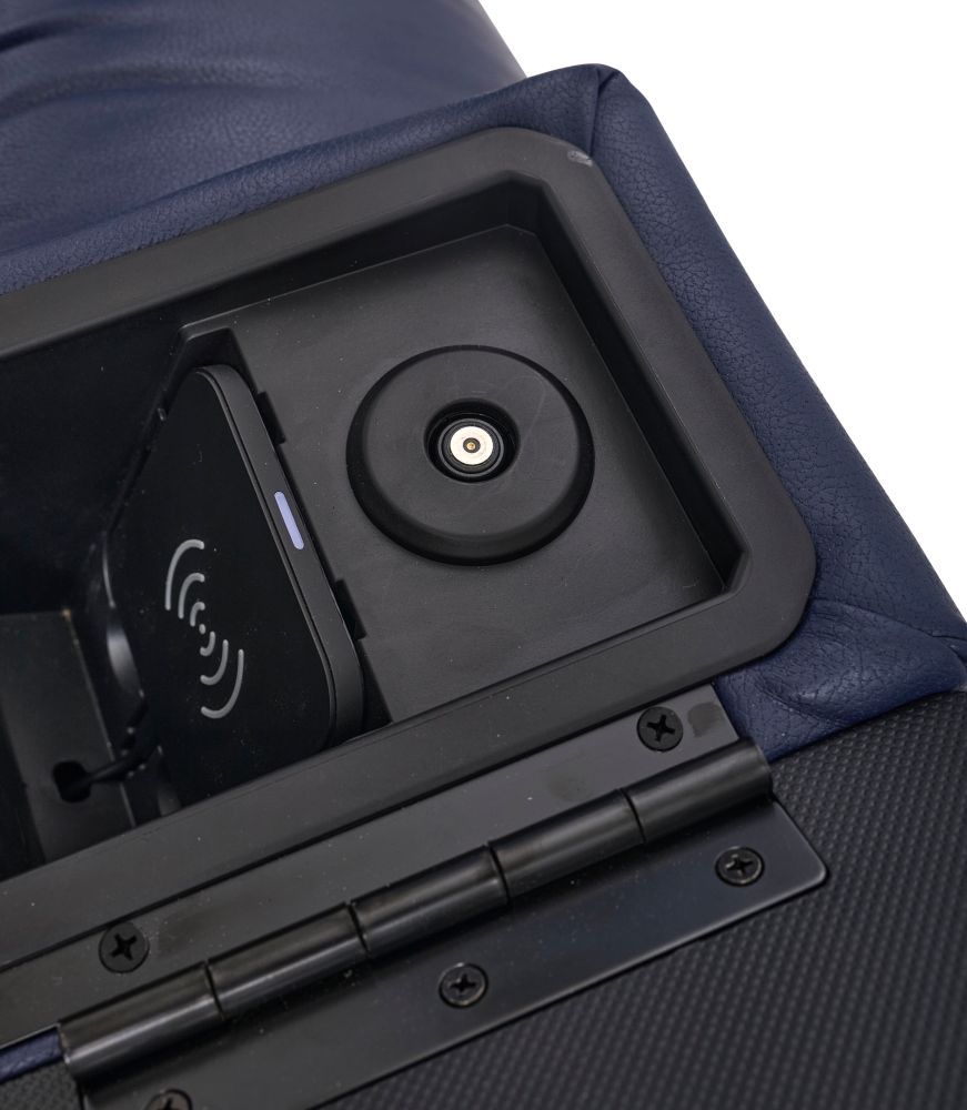 In Arm Power Gromet (for accessories) and Wireless Charger